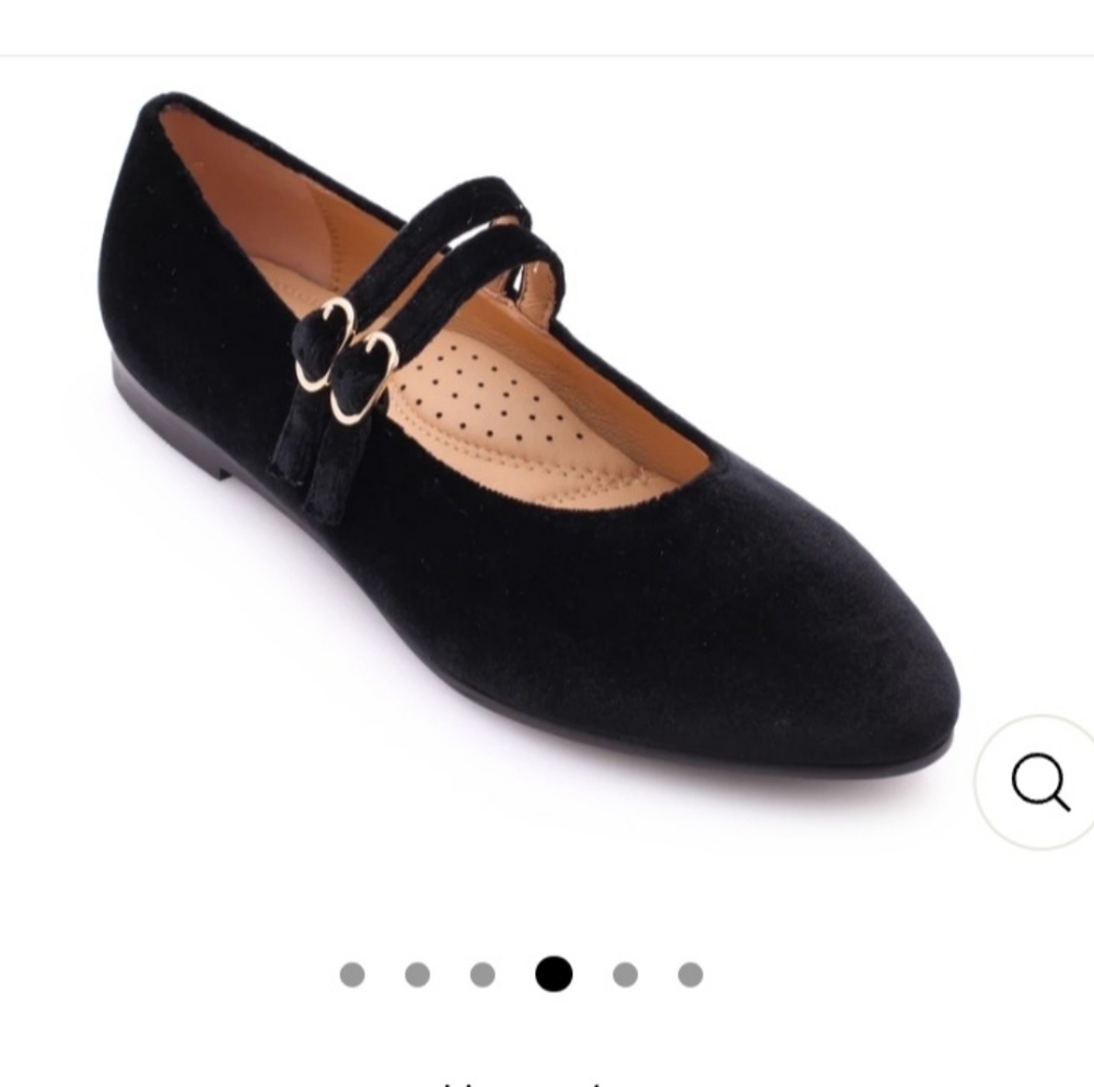 Brenda V Black Velvet Women's Shoes